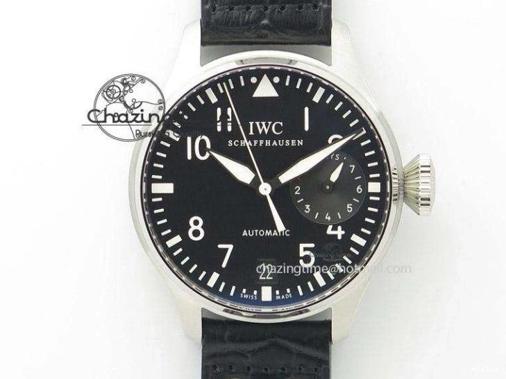 MIROTIME 0207 Timeless Big Pilot Real PR IW500901 ZF 1:1 Best Edition On Black Leather Strap A 7340